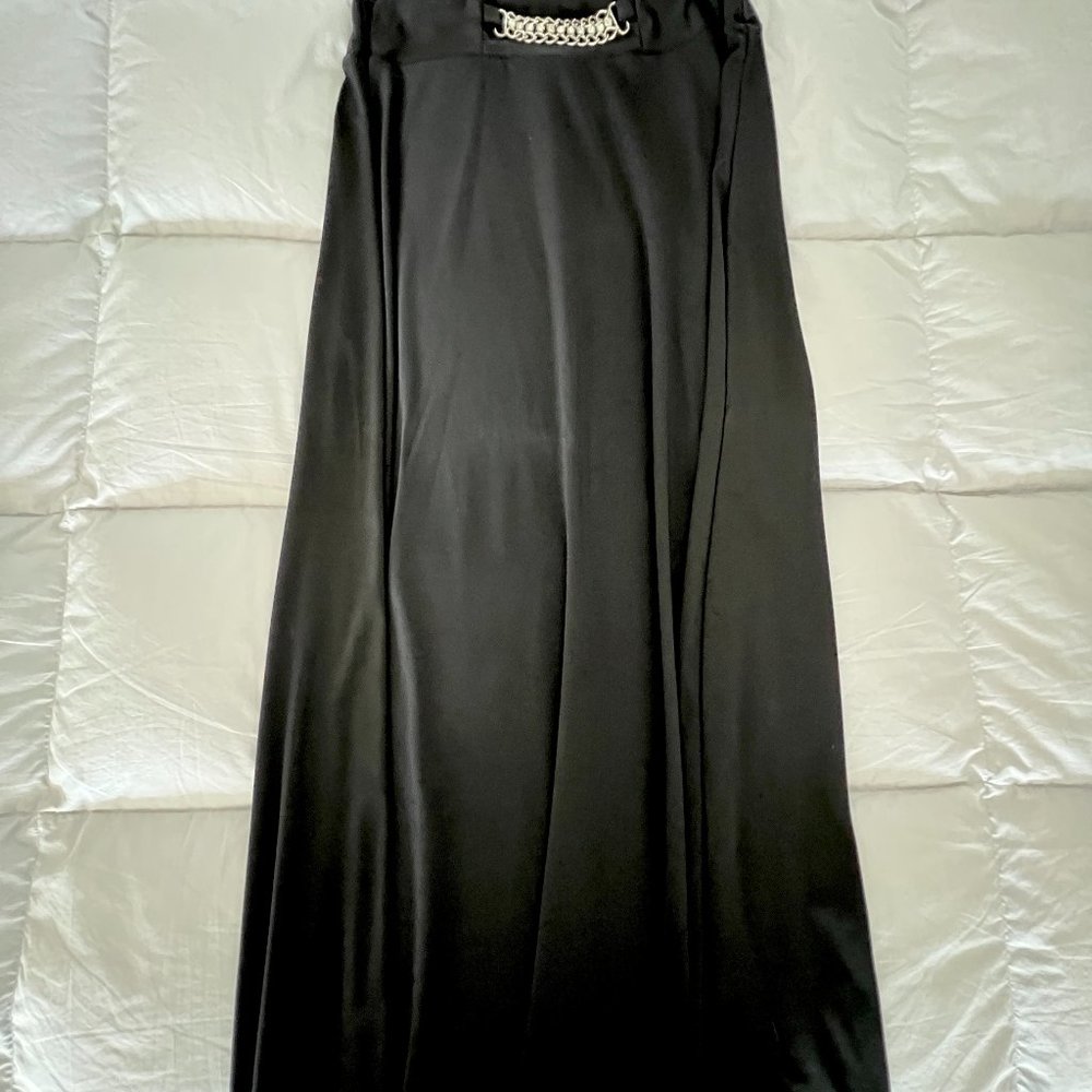 Long Black Skirt, Size-S